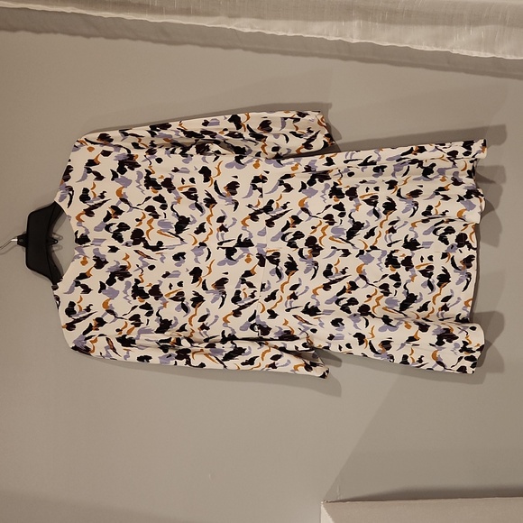 ⭕️ PRICE FIRM A.L.C. 3/4 Sleeve Terry 100% Silk Dress Size 8 - Picture 9 of 10